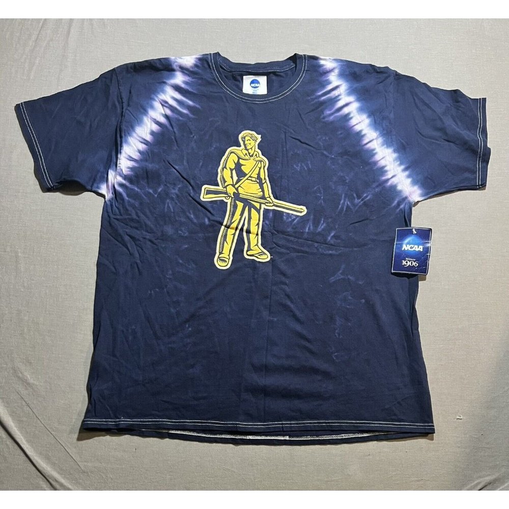 Virginia Cavaliers NCAA Shirt Men’s XL Blue Tie‎ Dye Logo Short Sleeve New.